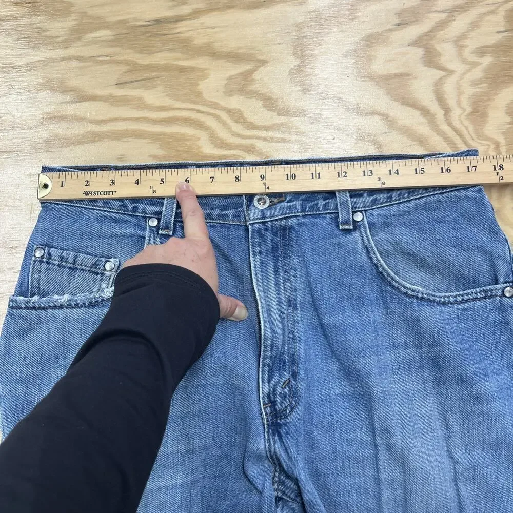 Vtg Levis Silver Tab Relaxed Straight Loose Jeans Mens 34X26 USA Made 90s Y2K
